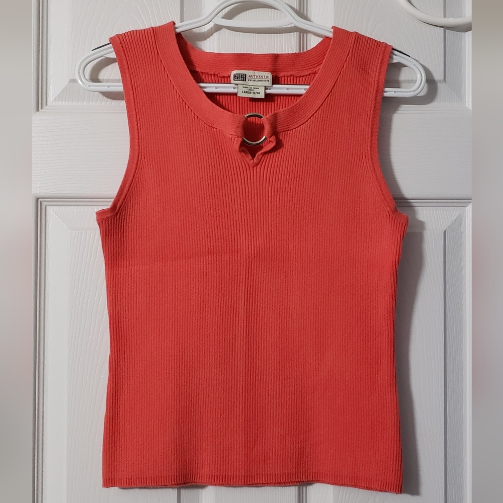 Women's Faded Glory Sleeveless Ribbed Sweater Tank-Top
